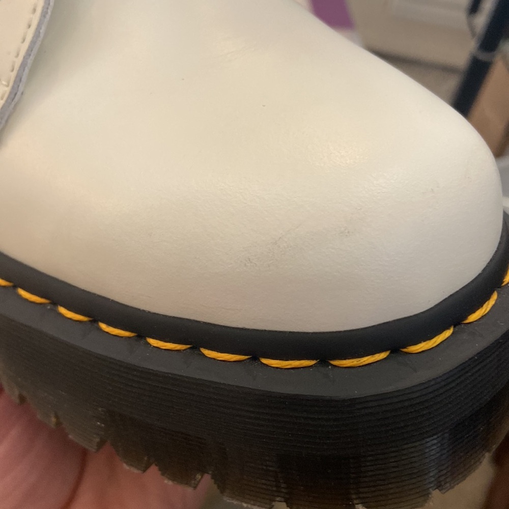 *SOLD* Doc Marten Jadon UK version white platform side zip boot size 8.5 - Picture 14 of 16